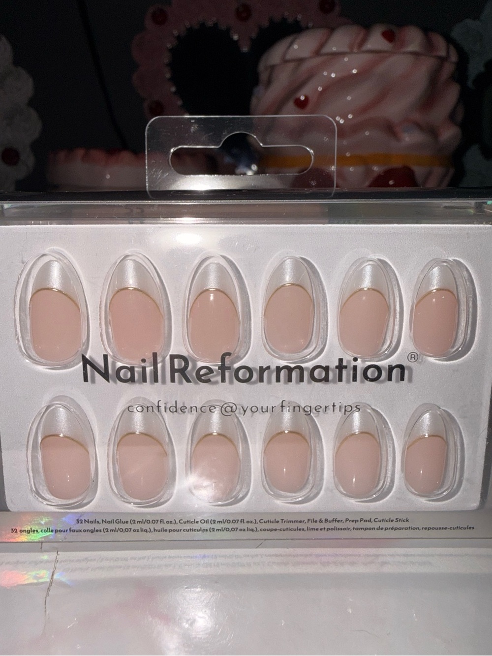 NailReformation Nude Press-On Nails — Natural Pink Almond Set